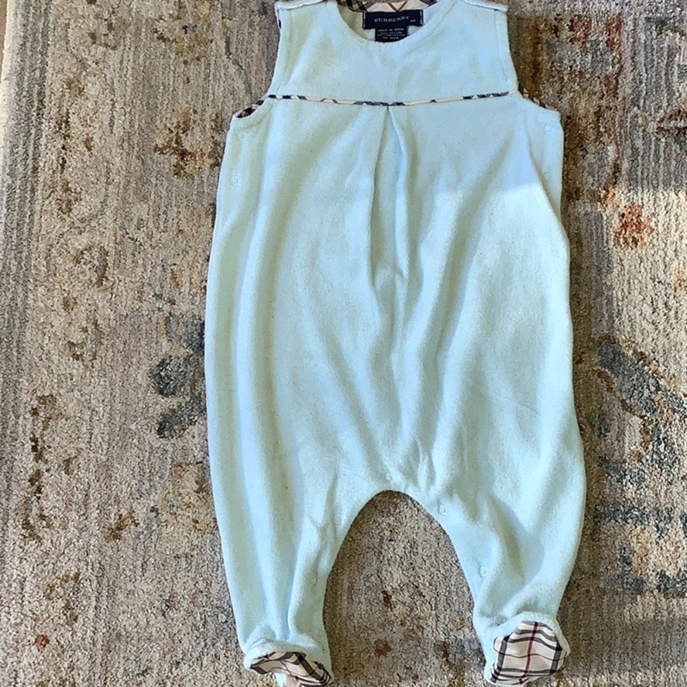 BURBERRY 6M Terry snap onesie - Picture 3 of 11